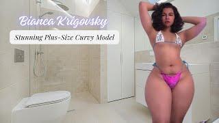 Bianca Krigovsky Biography | Age, Weight, Height, Net Worth | British Plus Size Bikini Model |