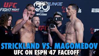 Sean Strickland, Abus Magomedov Have 'Awkward' Final Faceoff | UFC on ESPN 47