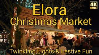 Experience Elora Christmas Market: Lights, Food & Holiday Buzz in Ontario Canada 