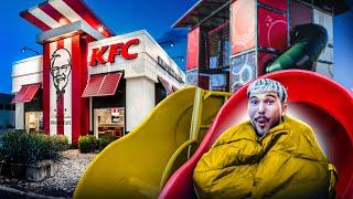 DORMIR DANS UN JEU KFC ! (trop stressant)