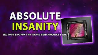 ABSOLUTE INSANITY: RX 9070 & 9070XT 4K Game Benchmarks Leak
