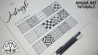 15 Zentangle Patterns | Part 1 | Tutorial