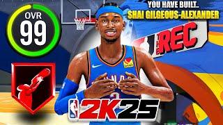 99 OVR SHAI GILGEOUS-ALEXANDER BUILD is OVERPOWERED in the RANDOM REC on NBA 2K25