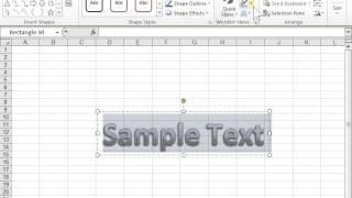 Excel 2010 Delete an Outline from Text or WordArt