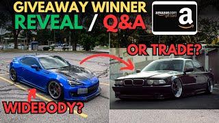 Should i WIDEBODY my boosted BRZ? Q&A and GIVEAWAY WINNER REVEAL!