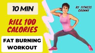 OVER 40 WOMEN 10 MIN CALORIES BURNING WORKOUT - CARDIO, HIIT