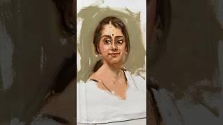 Oil sketch, with bold stokes | Ashish rai #shorts #ytshorts #artlovers