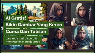 Cuma 30 Detik, Membuat Gambar Keren dengan AI || tutorial midjourney discord