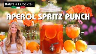 Aperol Spritz Punch | Large Batch Party Recipe | How To Make