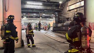 FDNY Queens All Hands Box 7265 Fire inside the FDNY Mechanic Shops