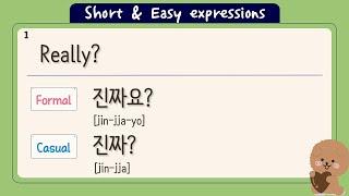 [PDF] 150 SHORT & EASY Korean Expressions used in Daily Conversation