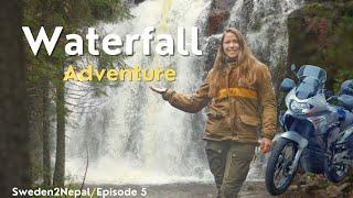 Solo Female Motorcyclist finds Epic Waterfall during Rainy Adventure |  [E05]