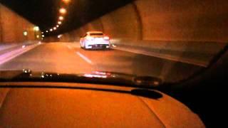 Maserati GranTurismo MC Stradale - downshift, acceleration in a tunnel