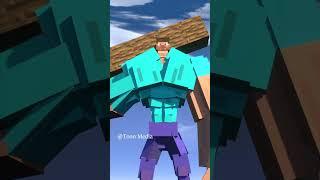 BodyBuilder Steve Saves Alex - Minecraft Animation Short #minecraftshorts #minecraftanimation
