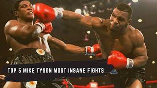 TOP 5 Mike Tyson Most INSANE Fights in the Life