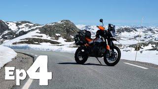 Motorcycle Adventure across Norway 04 - Lysebotn before it's open