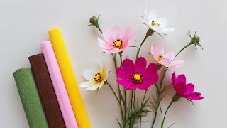 How To Make Cosmos Paper Flower / Paper Flower / Góc nhỏ Handmade