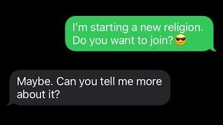 Texting Random Numbers!: JOIN MY RELIGION!!!