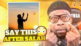 SAY THIS AFTER SALAH ALLAH STOPS LAZINESS | Mr Whaatwaa