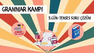 YDT-YÖKDİL-YDS Grammar Kampı | 5.Gün | Tenses Soru Çözüm | 2024