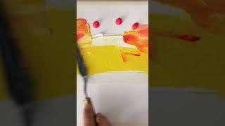 The Sunset Lake Acrylic Painting #Shorts