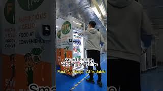 Smart vending fridge fast shopping, no dropping, affordable