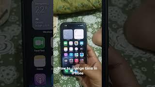 How to change time in iPhone