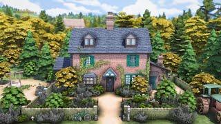 English Brick Cottage | The Sims 4 | Speed Build with Ambient Sound | No CC
