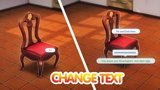 How to Change in Game Interaction text in The Sims 4 FAST and EASY