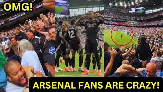 OMG!  Crazy Arsenal fans reaction to Gabriel Magalhaes GOAL!