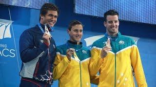 '14 Pan Pacs - Cameron McEvoy Wins 100m Freestyle