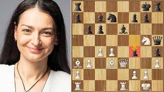 Former Women's World Champion Alexandra Kosteniuk Beats Nodirbek Abdusattorov with Black Pieces!