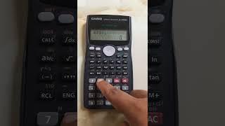 Calculate Percentage | Using calculator Casio fx-100MS