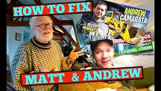 How Matt from Diesel Creek and Andrew Camarata can fix their YouTube films