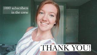 THANK YOU for 1k subscribers: why I started my channel, how I grew, & future content planned