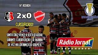 Série C 2020 - Santa Cruz 2x0 Vila Nova - Rádio Jornal Recife