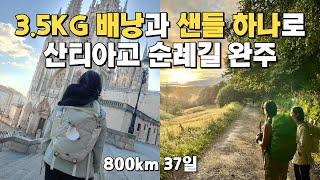 산티아고 순례길 37일간의 여정 (프랑스길800km)Camino de Santiago