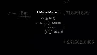 Define Value Of "e" ll #maths #math #viral #trend #trending #latestnews  #viral #viralreels #shots