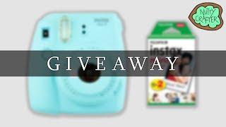 [CLOSED] Instax Mini 9 Camera GIVEAWAY!!! | Nutty Crafter