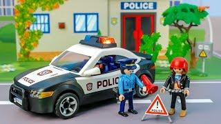 Police in the video with toys playmobil for kids on channel Kids Top Toys