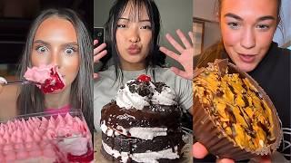 Dessert TikTok ASMR mukbang compilation 100 | Churros, Dubai Chocolate, Cookies, Donuts & More