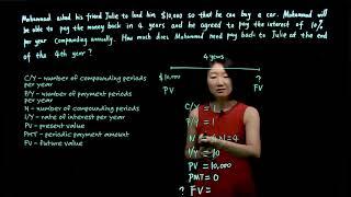 Math of Finance | Compounding Interest Example with BA II Plus Calculator