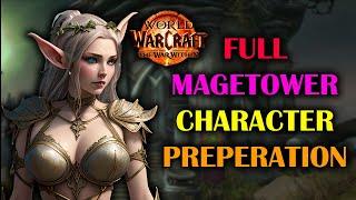 Magetower Character Preperation ALL STEPS | get your 36/36 | Guide | The War Within Season 11.0.5