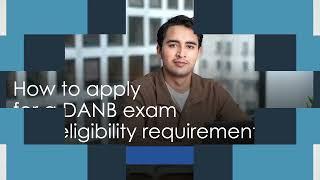 How to apply for a DANB exam with requirements