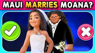  Guess YES or NO MOANA 2 MOVIE 2024? Disney Quiz 2025, Disney Character