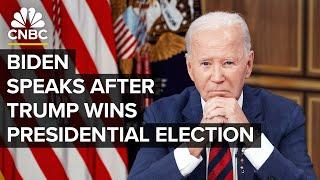 President Biden addresses the nation following Donald Trump's presidential election win —11/7/2024