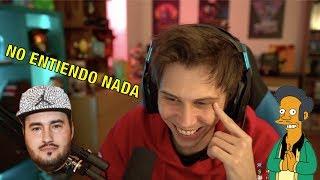 APU SE VA DE LOS SIMPSONS | Rubius y Lolito reaccionan