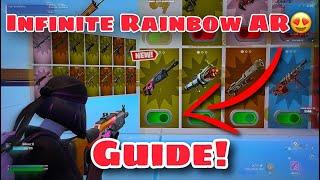Fortnite NEW All Weapons & Vehicles (infinity Rainbow AR)!!