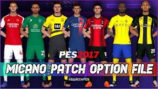 PES 2017 MICANO OPTION FILE (NSP) 2023