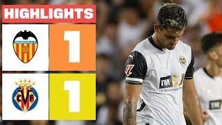 VALENCIA CF 1 - 1 VILLARREAL CF | RESUMEN LALIGA EA SPORTS